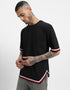 Blue Printed White Polo Tshirt